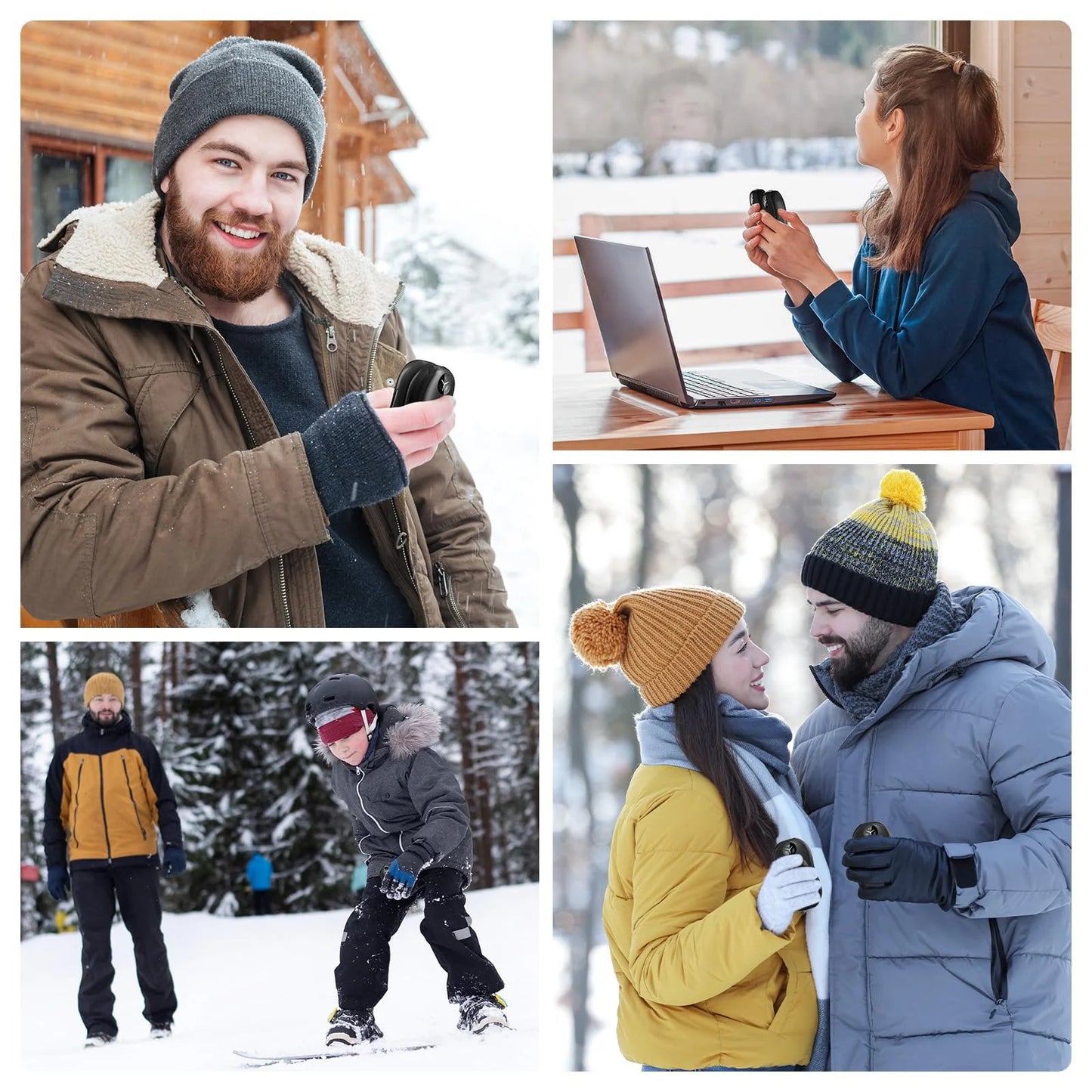 Hand Warmers Rechargeable,6000Mah Portable Electric Hand Warmer, Magnetic Handwarmers, Reusable Pocket Heater, Golfing, Hunting, Camping, Outdoor Gifts for Men, Women